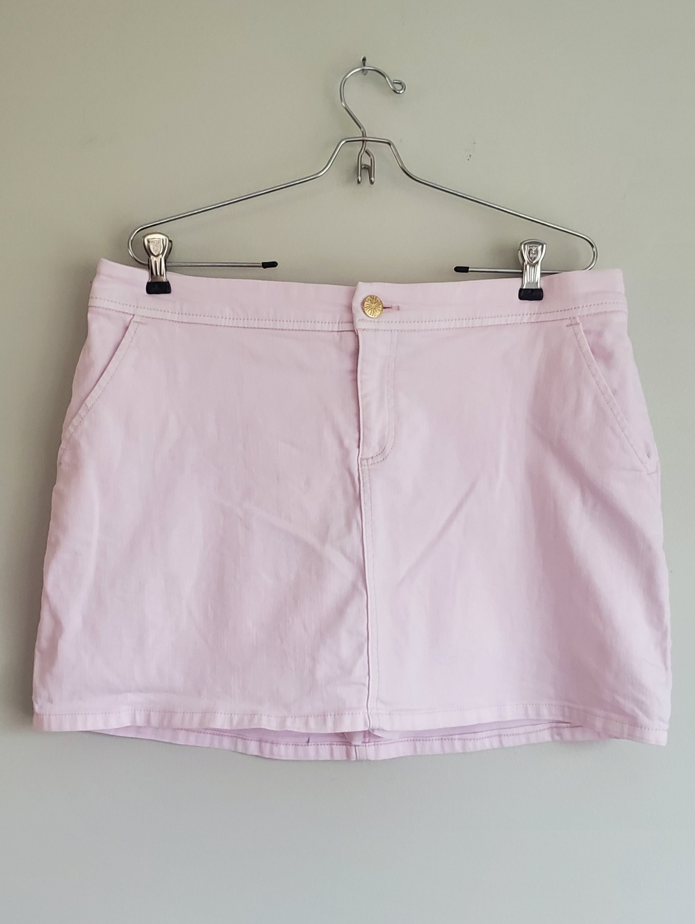 Lilly Pulitzer Colette Denim Skort Pale Pink Size 10